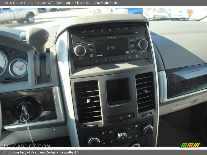 Stone White / Dark Slate Gray/Light Shale 2010 Dodge Grand Caravan SXT