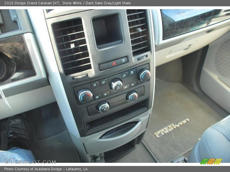 Stone White / Dark Slate Gray/Light Shale 2010 Dodge Grand Caravan SXT