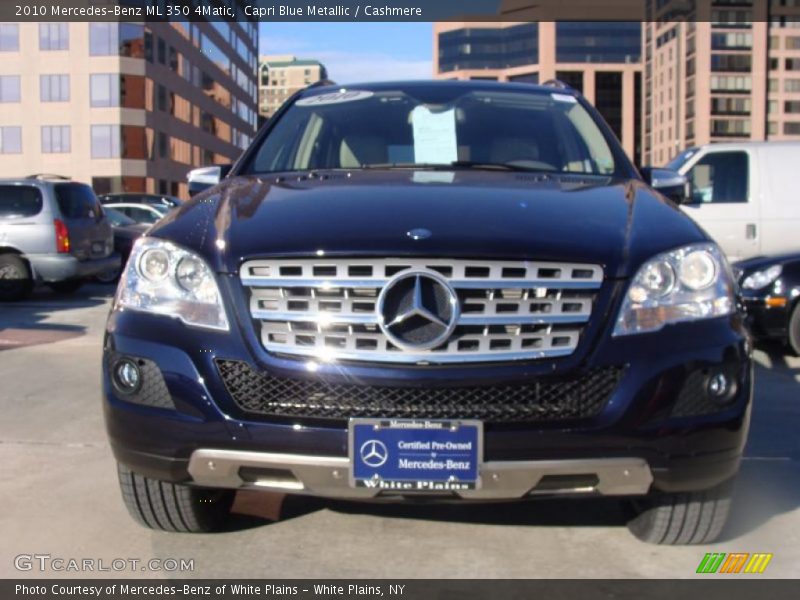 Capri Blue Metallic / Cashmere 2010 Mercedes-Benz ML 350 4Matic