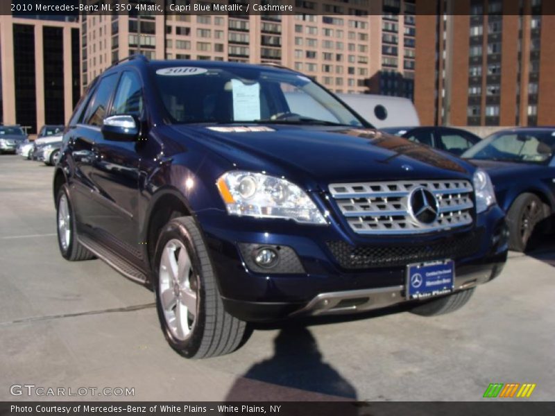 Capri Blue Metallic / Cashmere 2010 Mercedes-Benz ML 350 4Matic