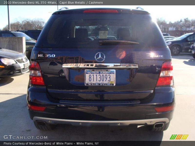 Capri Blue Metallic / Cashmere 2010 Mercedes-Benz ML 350 4Matic