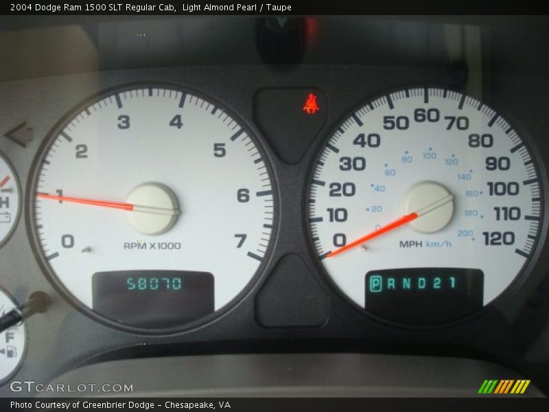  2004 Ram 1500 SLT Regular Cab SLT Regular Cab Gauges