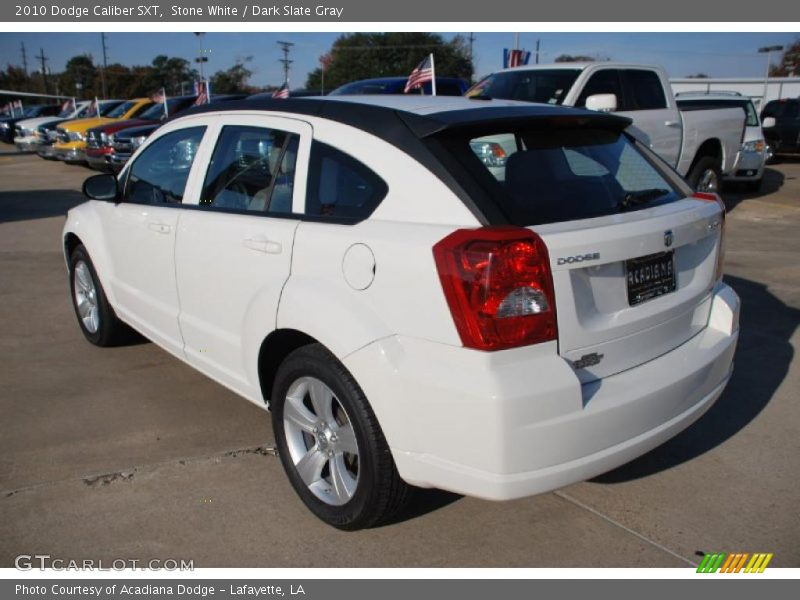 Stone White / Dark Slate Gray 2010 Dodge Caliber SXT