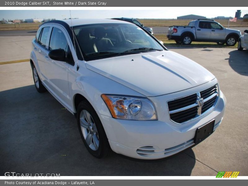 Stone White / Dark Slate Gray 2010 Dodge Caliber SXT