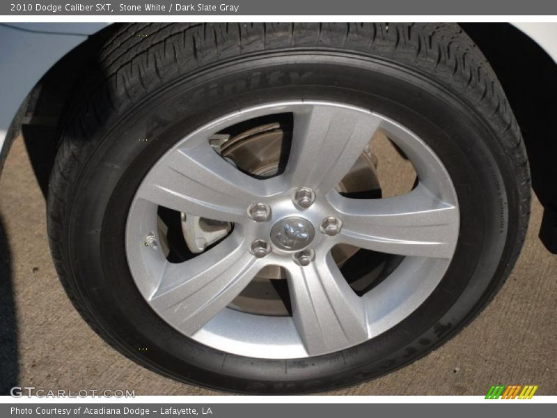 Stone White / Dark Slate Gray 2010 Dodge Caliber SXT
