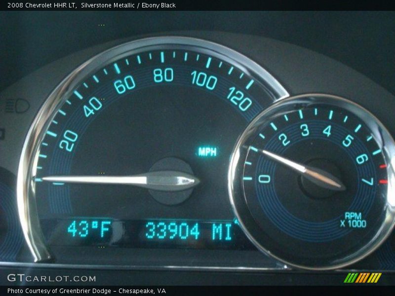 Silverstone Metallic / Ebony Black 2008 Chevrolet HHR LT