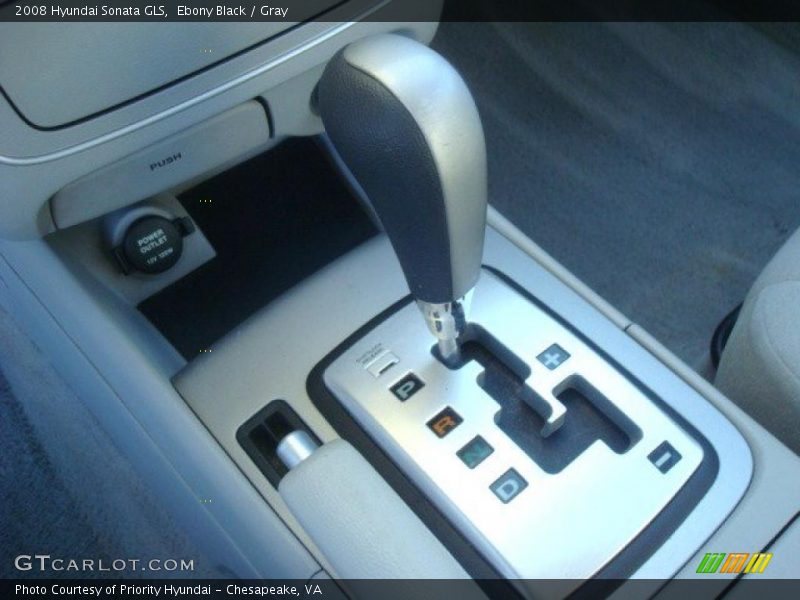 Ebony Black / Gray 2008 Hyundai Sonata GLS