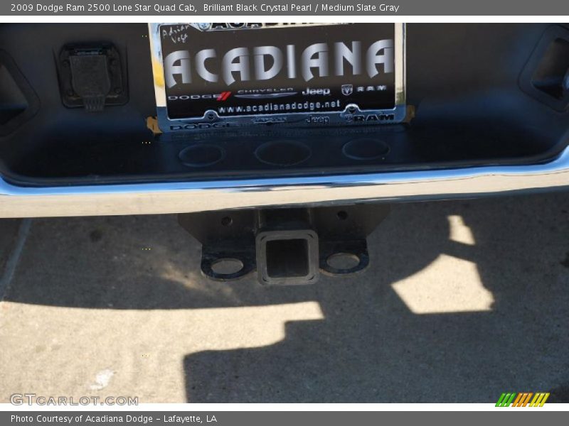 Brilliant Black Crystal Pearl / Medium Slate Gray 2009 Dodge Ram 2500 Lone Star Quad Cab