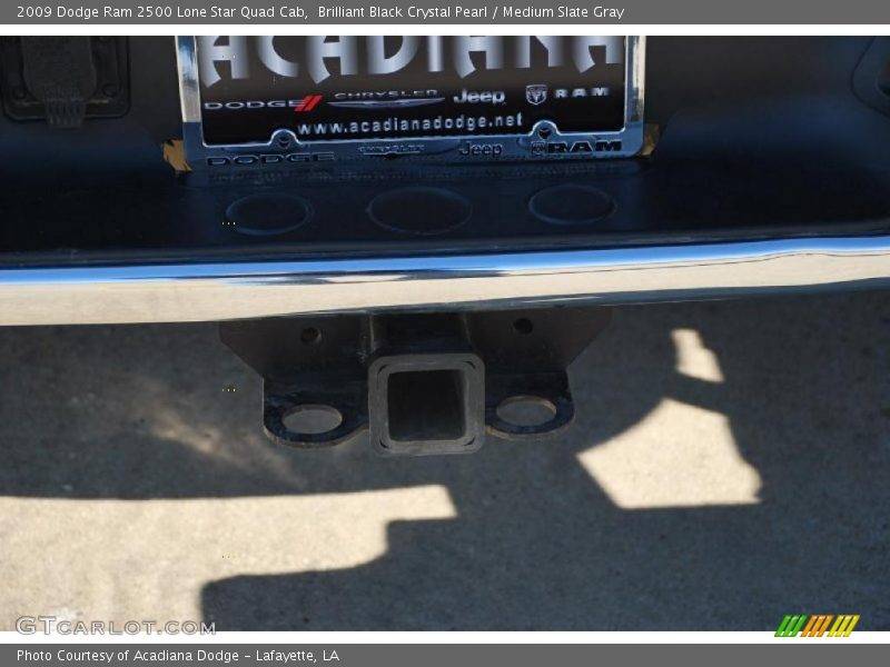 Brilliant Black Crystal Pearl / Medium Slate Gray 2009 Dodge Ram 2500 Lone Star Quad Cab