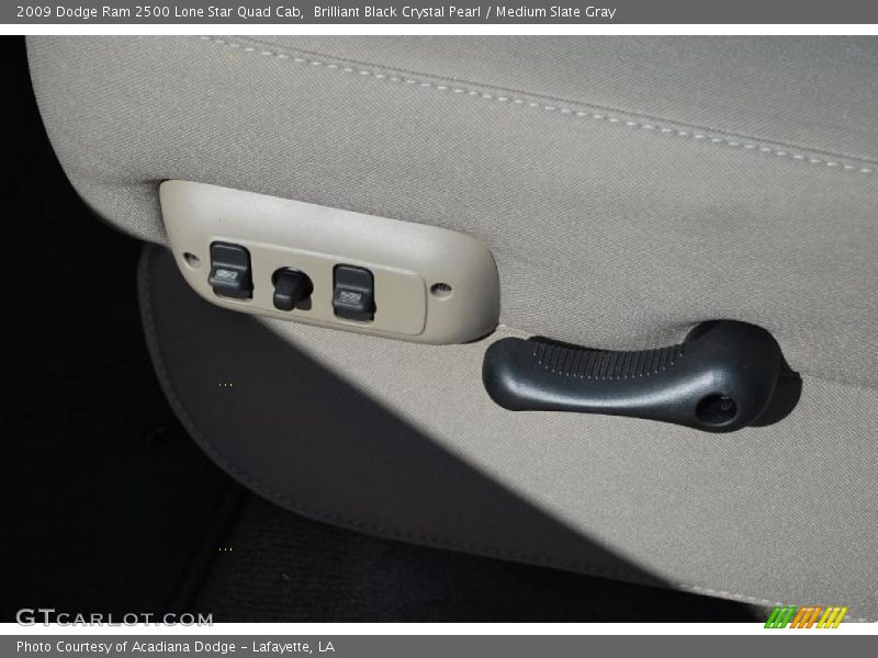 Brilliant Black Crystal Pearl / Medium Slate Gray 2009 Dodge Ram 2500 Lone Star Quad Cab
