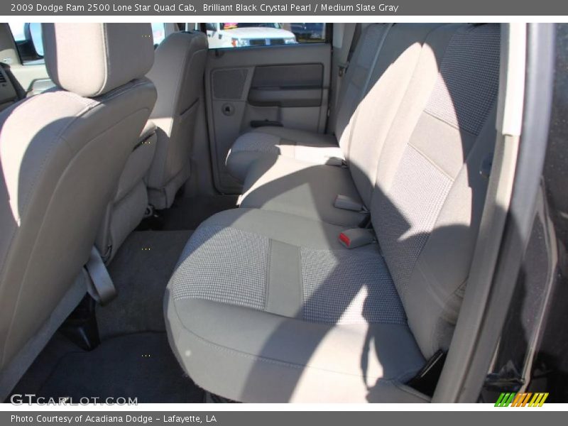 Brilliant Black Crystal Pearl / Medium Slate Gray 2009 Dodge Ram 2500 Lone Star Quad Cab