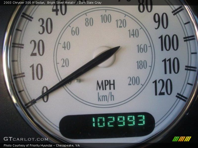 Bright Silver Metallic / Dark Slate Gray 2003 Chrysler 300 M Sedan