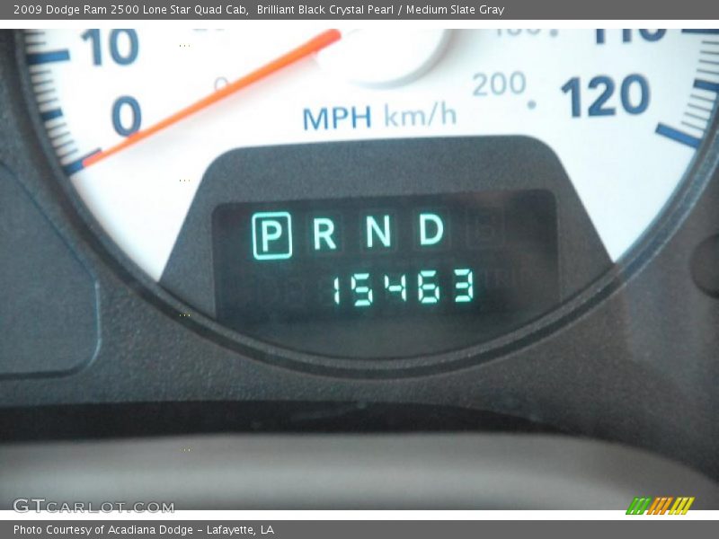 Brilliant Black Crystal Pearl / Medium Slate Gray 2009 Dodge Ram 2500 Lone Star Quad Cab