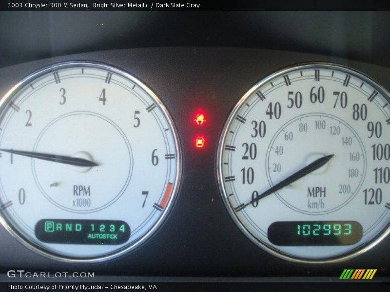 Bright Silver Metallic / Dark Slate Gray 2003 Chrysler 300 M Sedan