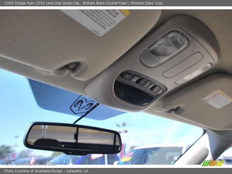 Brilliant Black Crystal Pearl / Medium Slate Gray 2009 Dodge Ram 2500 Lone Star Quad Cab