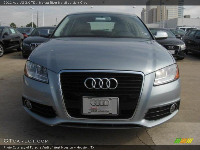 Monza Silver Metallic / Light Grey 2011 Audi A3 2.0 TDI