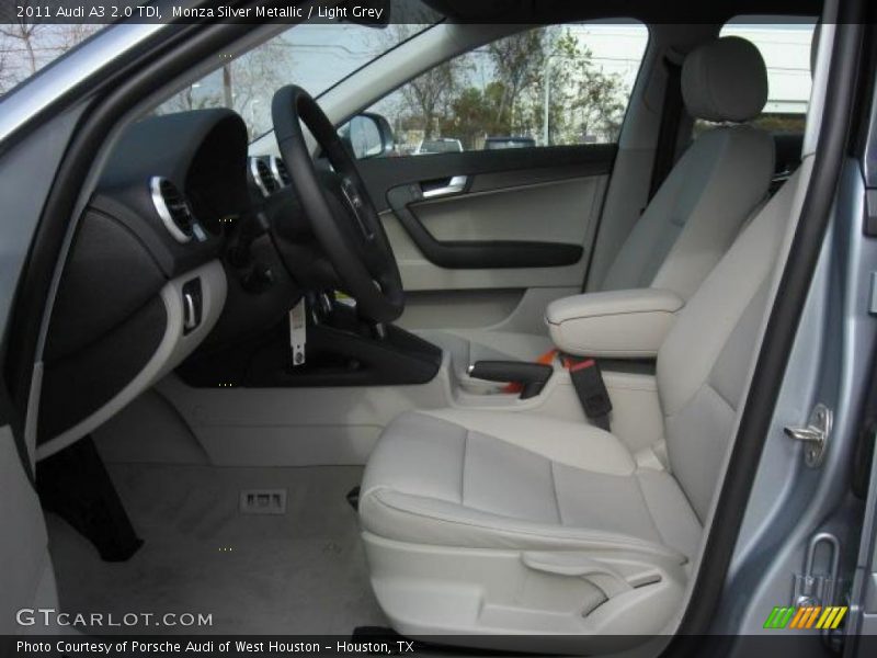 Monza Silver Metallic / Light Grey 2011 Audi A3 2.0 TDI