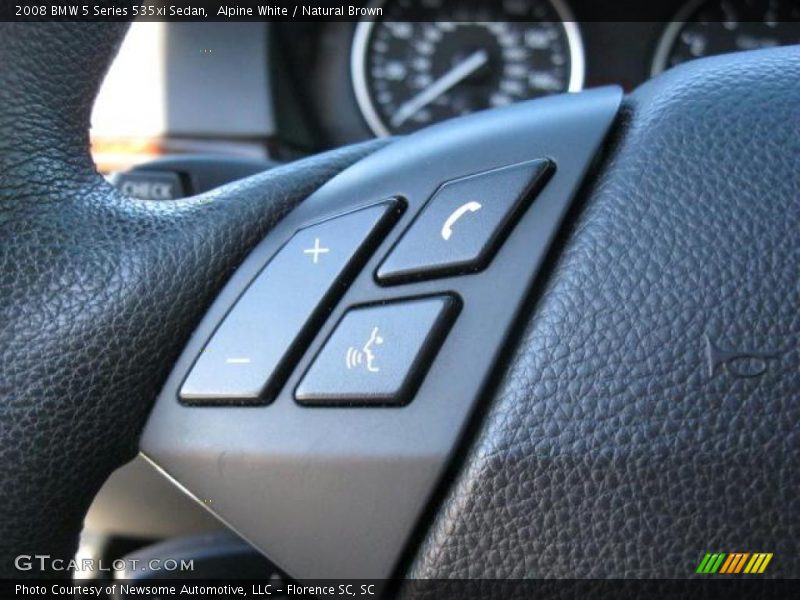 Alpine White / Natural Brown 2008 BMW 5 Series 535xi Sedan