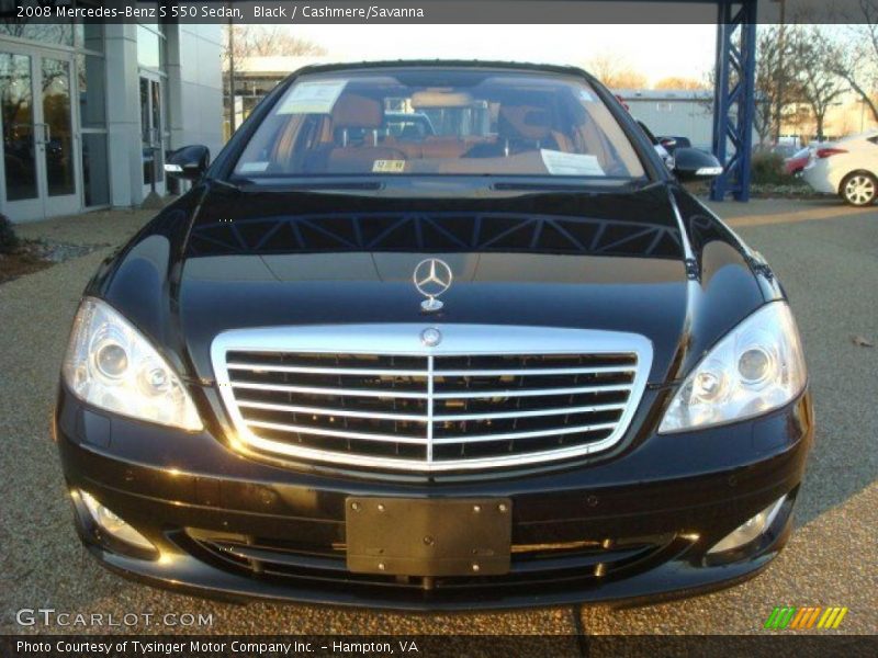 Black / Cashmere/Savanna 2008 Mercedes-Benz S 550 Sedan
