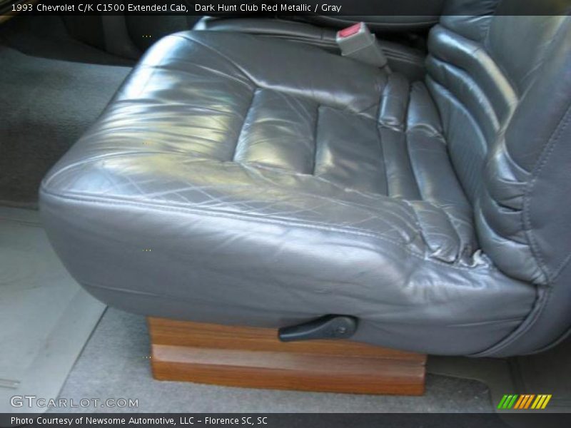 Dark Hunt Club Red Metallic / Gray 1993 Chevrolet C/K C1500 Extended Cab