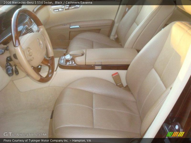 Black / Cashmere/Savanna 2008 Mercedes-Benz S 550 Sedan