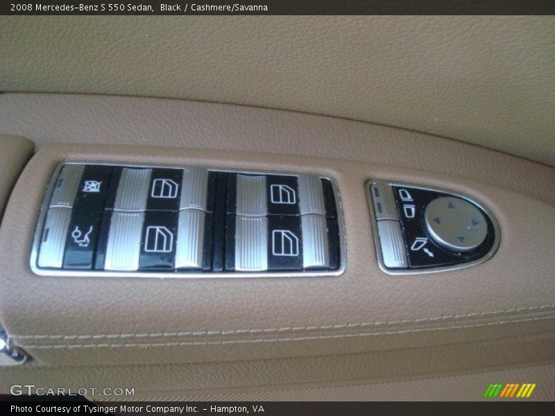 Black / Cashmere/Savanna 2008 Mercedes-Benz S 550 Sedan
