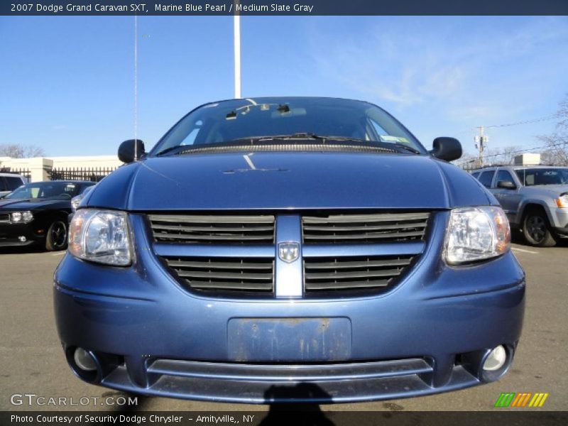 Marine Blue Pearl / Medium Slate Gray 2007 Dodge Grand Caravan SXT