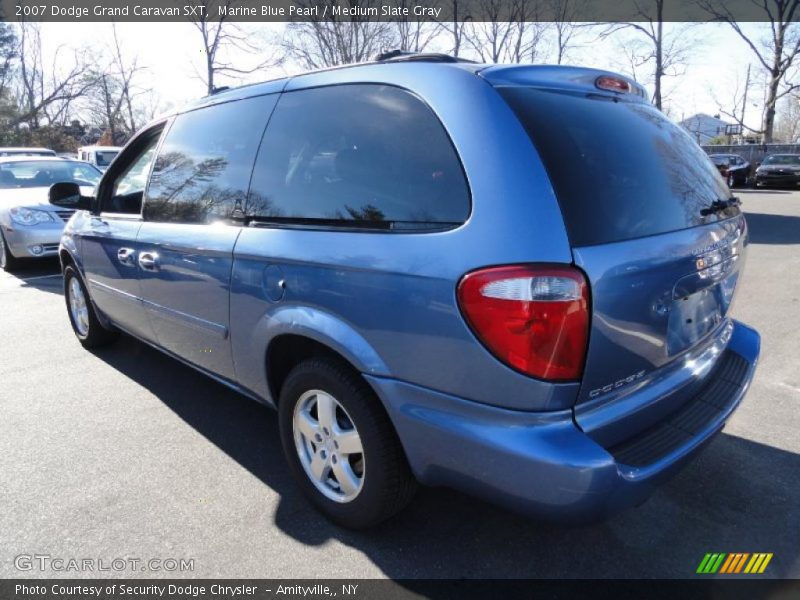 Marine Blue Pearl / Medium Slate Gray 2007 Dodge Grand Caravan SXT