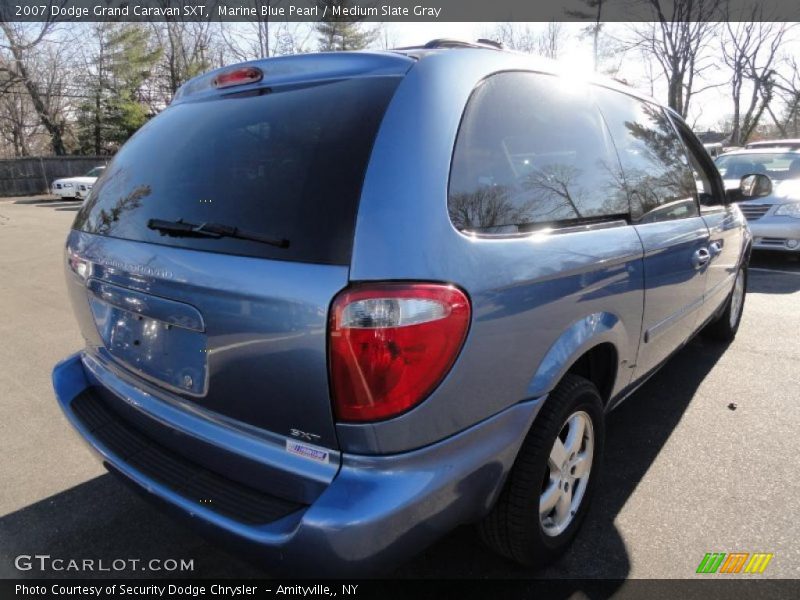 Marine Blue Pearl / Medium Slate Gray 2007 Dodge Grand Caravan SXT