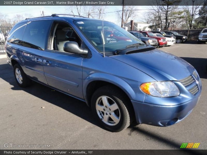 Marine Blue Pearl / Medium Slate Gray 2007 Dodge Grand Caravan SXT
