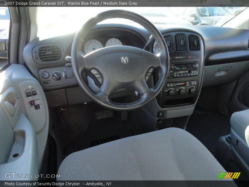 Marine Blue Pearl / Medium Slate Gray 2007 Dodge Grand Caravan SXT