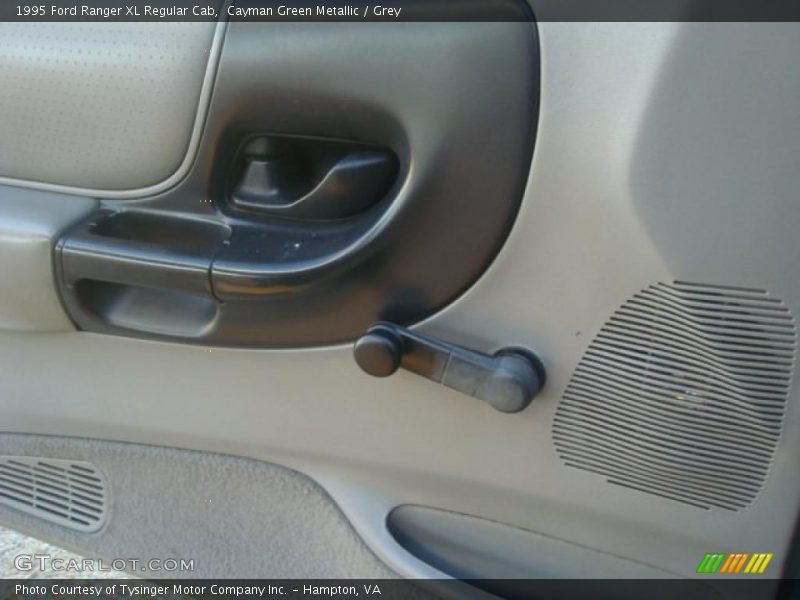 Cayman Green Metallic / Grey 1995 Ford Ranger XL Regular Cab