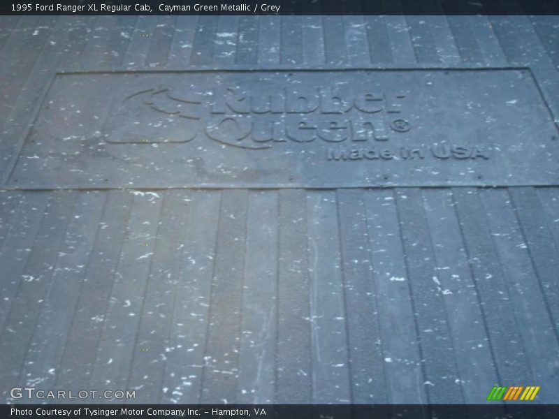 Cayman Green Metallic / Grey 1995 Ford Ranger XL Regular Cab