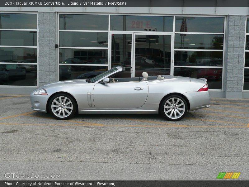 Liquid Silver Metallic / Ivory/Slate 2007 Jaguar XK XK8 Convertible