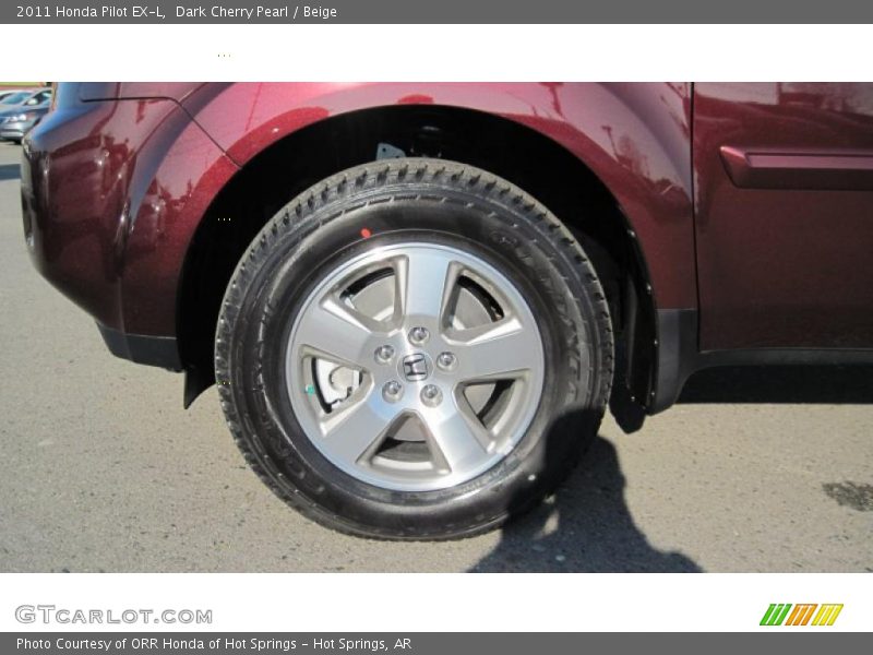 Dark Cherry Pearl / Beige 2011 Honda Pilot EX-L