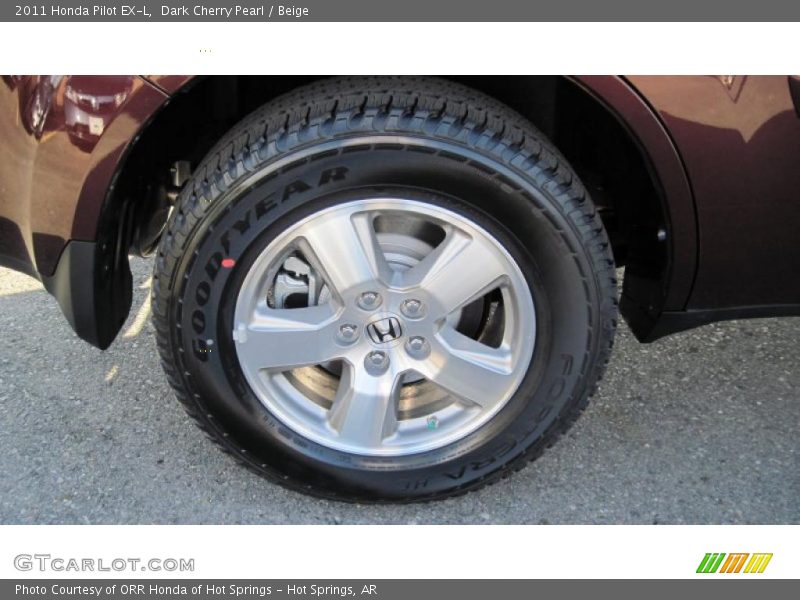 Dark Cherry Pearl / Beige 2011 Honda Pilot EX-L