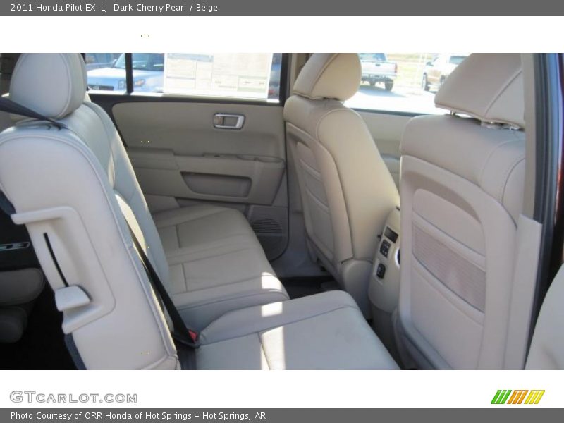 Dark Cherry Pearl / Beige 2011 Honda Pilot EX-L