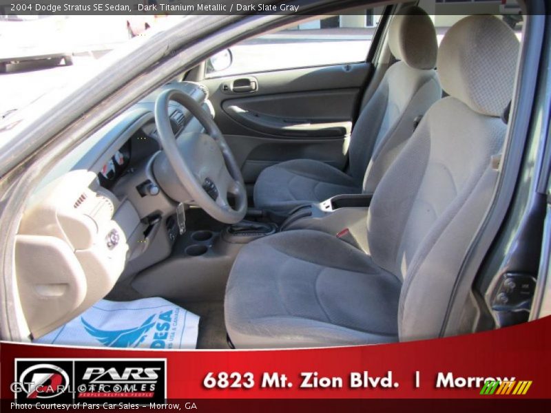 Dark Titanium Metallic / Dark Slate Gray 2004 Dodge Stratus SE Sedan