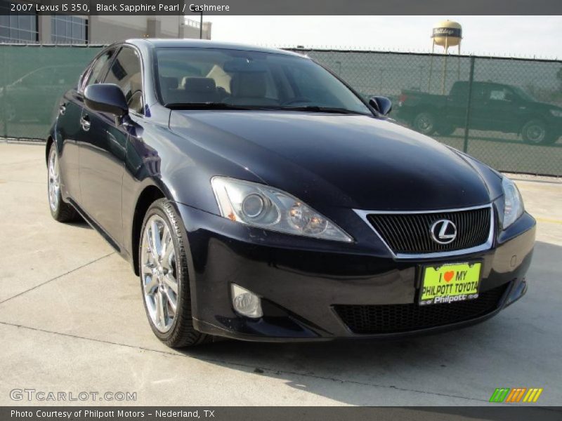 Black Sapphire Pearl / Cashmere 2007 Lexus IS 350