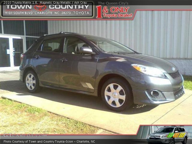 Magnetic Gray Metallic / Ash Gray 2010 Toyota Matrix 1.8