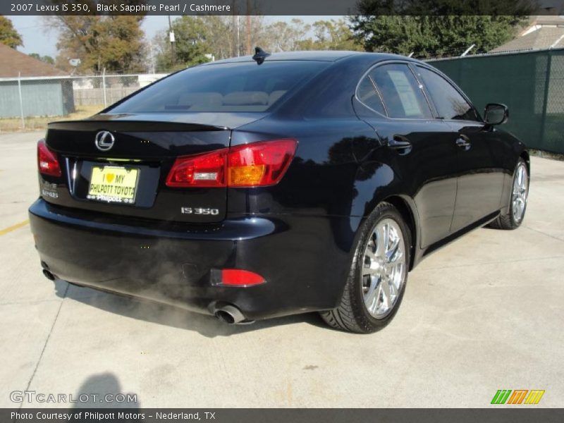 Black Sapphire Pearl / Cashmere 2007 Lexus IS 350