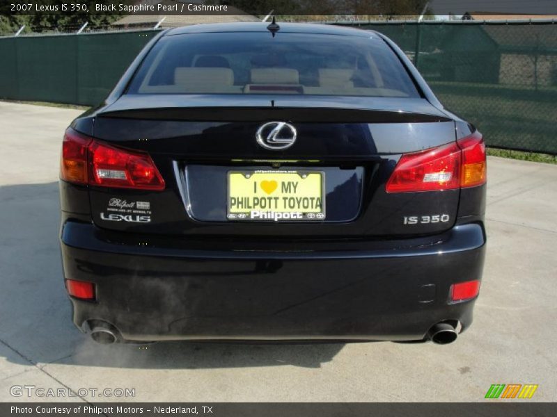 Black Sapphire Pearl / Cashmere 2007 Lexus IS 350