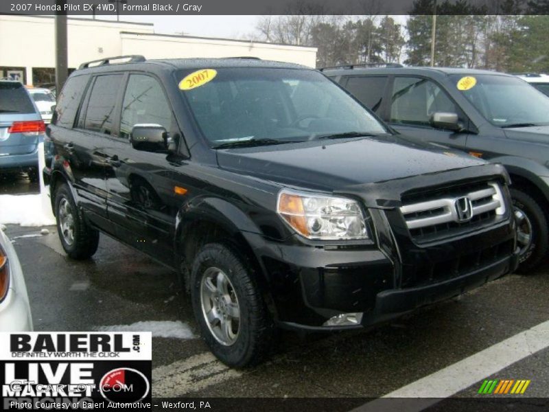 Formal Black / Gray 2007 Honda Pilot EX 4WD