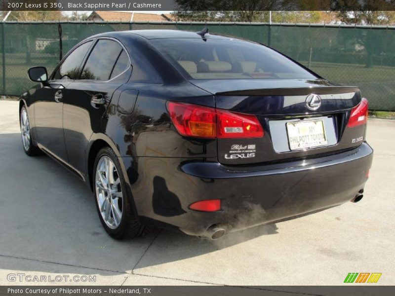 Black Sapphire Pearl / Cashmere 2007 Lexus IS 350