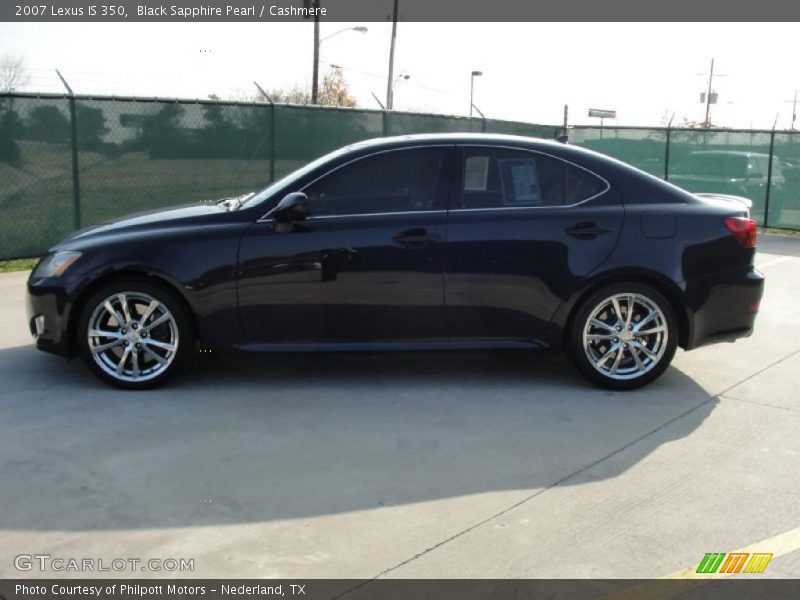 Black Sapphire Pearl / Cashmere 2007 Lexus IS 350