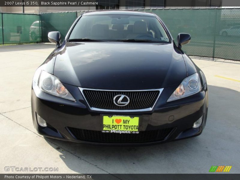 Black Sapphire Pearl / Cashmere 2007 Lexus IS 350