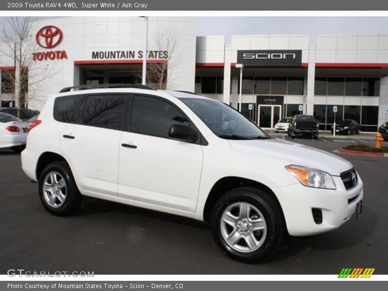 Super White / Ash Gray 2009 Toyota RAV4 4WD