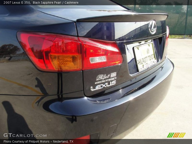 Black Sapphire Pearl / Cashmere 2007 Lexus IS 350