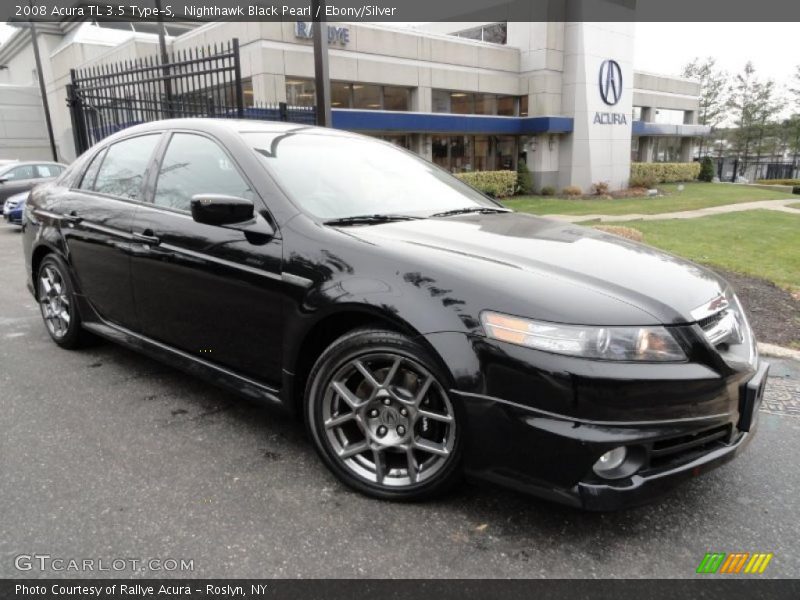 Nighthawk Black Pearl / Ebony/Silver 2008 Acura TL 3.5 Type-S