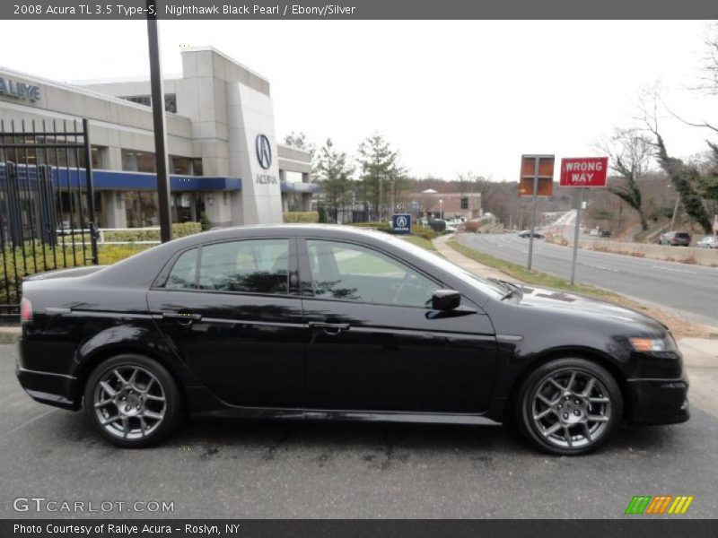 Nighthawk Black Pearl / Ebony/Silver 2008 Acura TL 3.5 Type-S